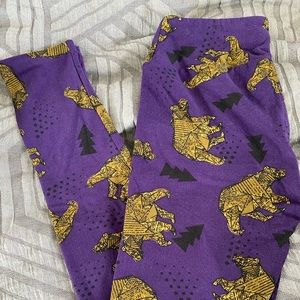 LulaRoe OS Bear Leggings